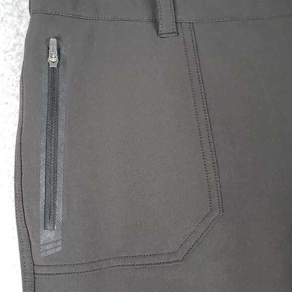 LL Bean Pants Womens Size 12 Gray Straight Leg Outdoor Hiking Flat Front - Picture 6 of 11